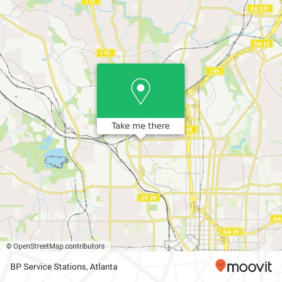 Mapa de BP Service Stations