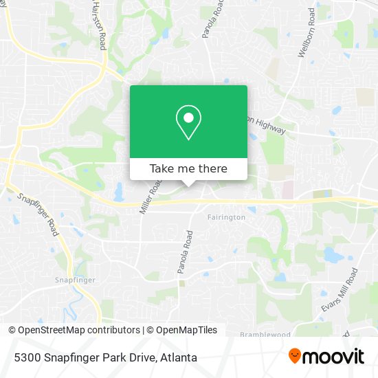 Mapa de 5300 Snapfinger Park Drive