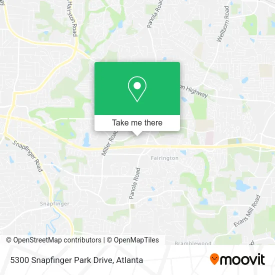 Mapa de 5300 Snapfinger Park Drive