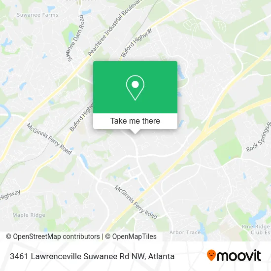 3461 Lawrenceville Suwanee Rd NW map