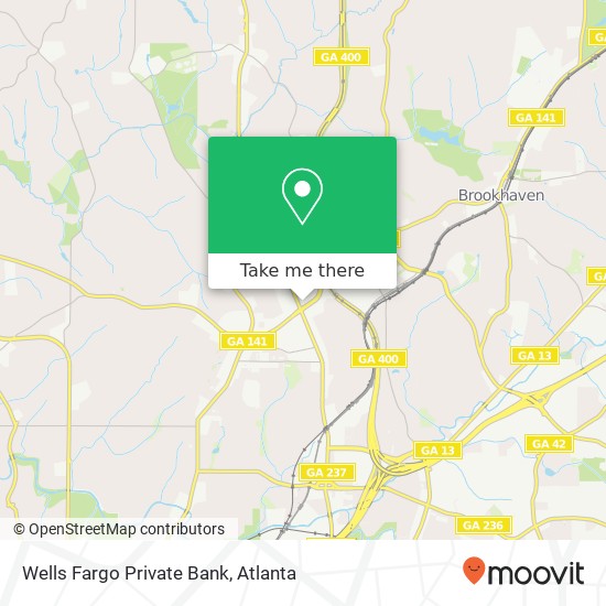 Wells Fargo Private Bank map