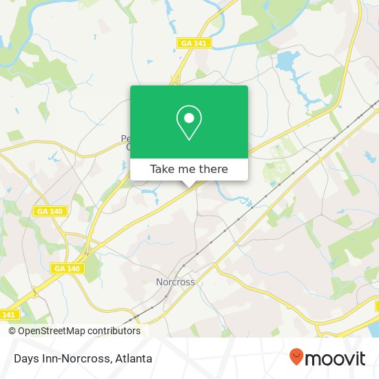 Days Inn-Norcross map