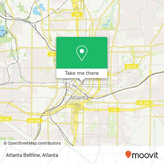 Atlanta Beltline map