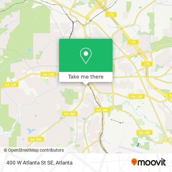 400 W Atlanta St SE map