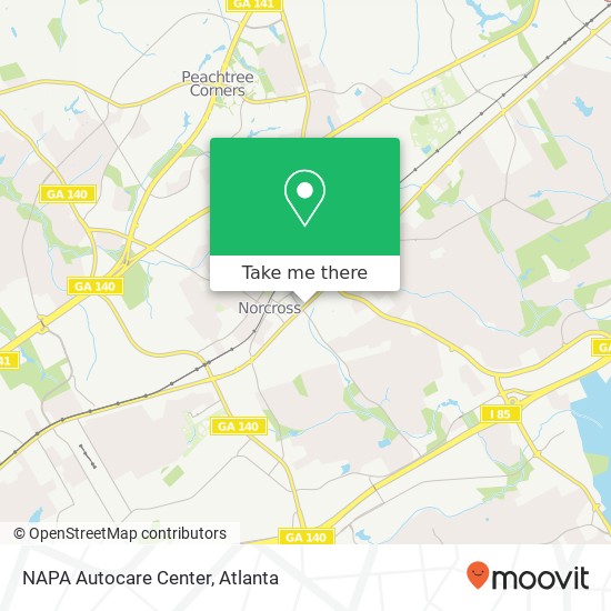 Mapa de NAPA Autocare Center