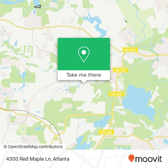 Mapa de 4300 Red Maple Ln