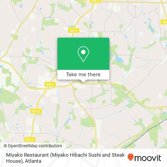 Mapa de Miyako Restaurant (Miyako Hibachi Sushi and Steak House)