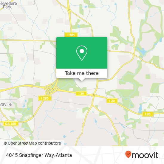 Mapa de 4045 Snapfinger Way