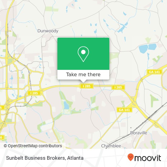Sunbelt Business Brokers map