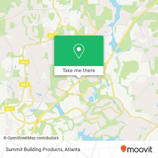 Summit Building Products map