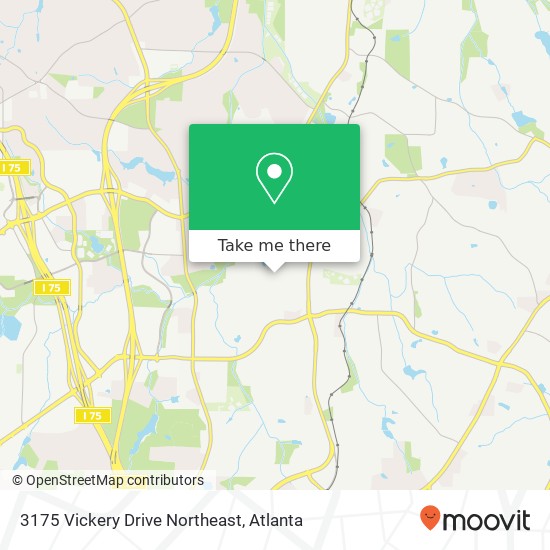 3175 Vickery Drive Northeast map