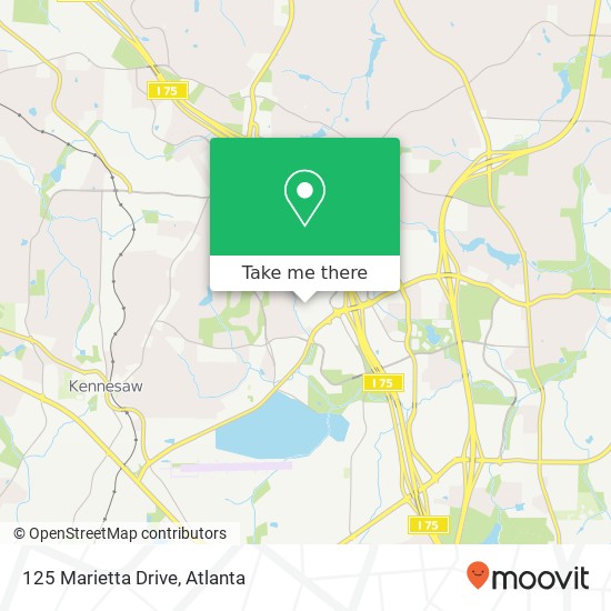 Mapa de 125 Marietta Drive