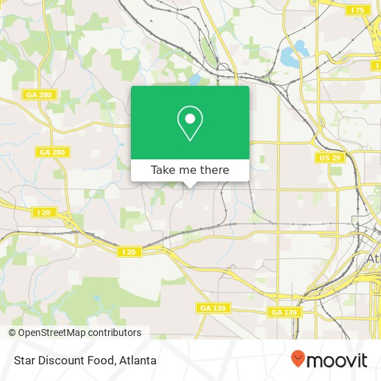 Mapa de Star Discount Food