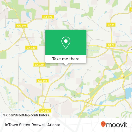 InTown Suites-Roswell map