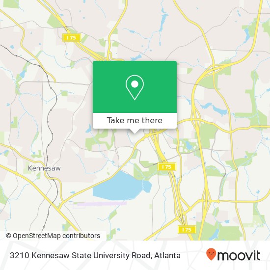Mapa de 3210 Kennesaw State University Road