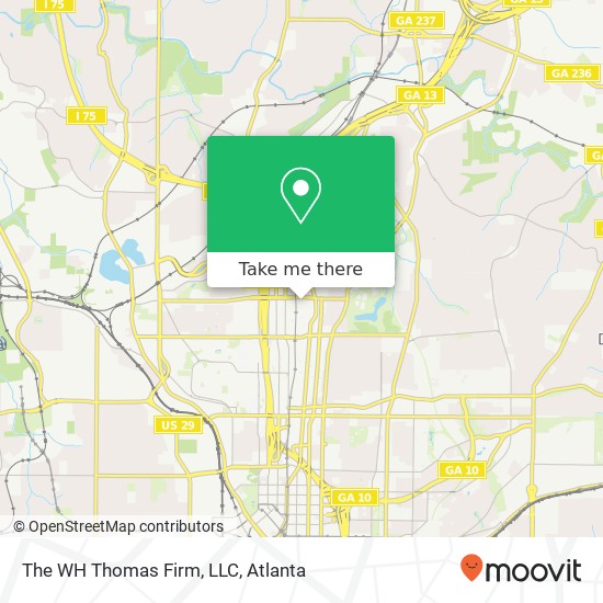 The WH Thomas Firm, LLC map