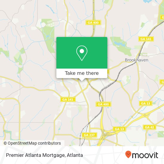 Mapa de Premier Atlanta Mortgage
