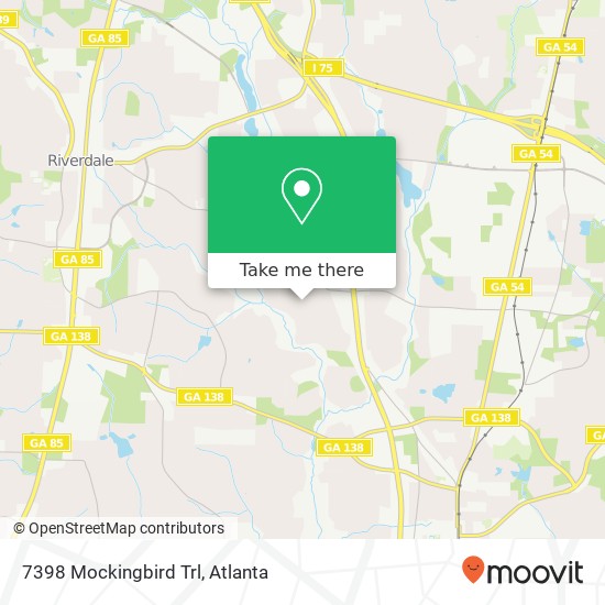 Mapa de 7398 Mockingbird Trl