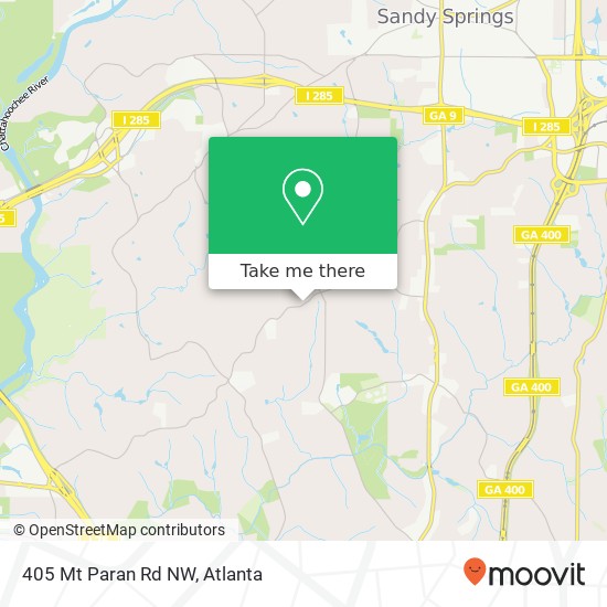 405 Mt Paran Rd NW map