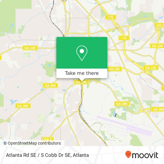 Atlanta Rd SE / S Cobb Dr SE map