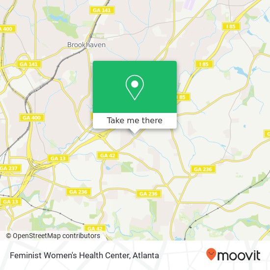 Feminist Women's Health Center map