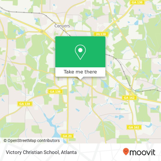 Victory Christian School map