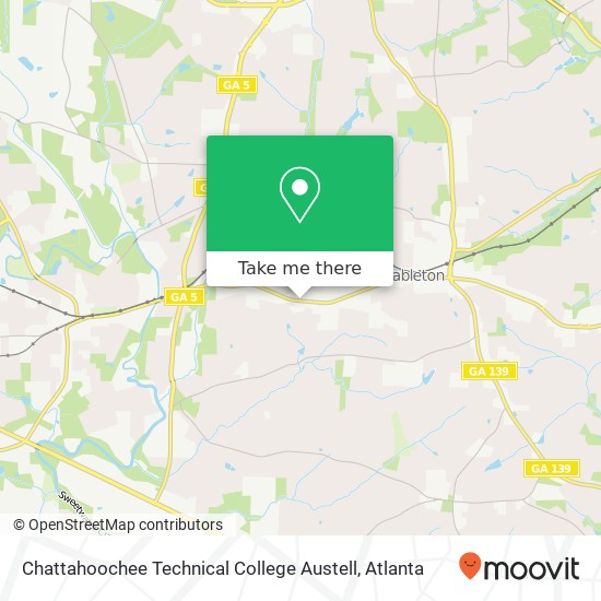 Mapa de Chattahoochee Technical College Austell