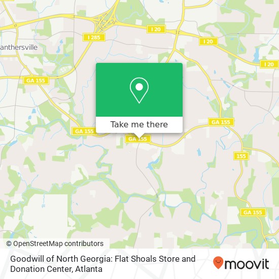 Goodwill of North Georgia: Flat Shoals Store and Donation Center map