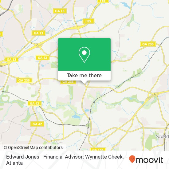 Mapa de Edward Jones - Financial Advisor: Wynnette Cheek