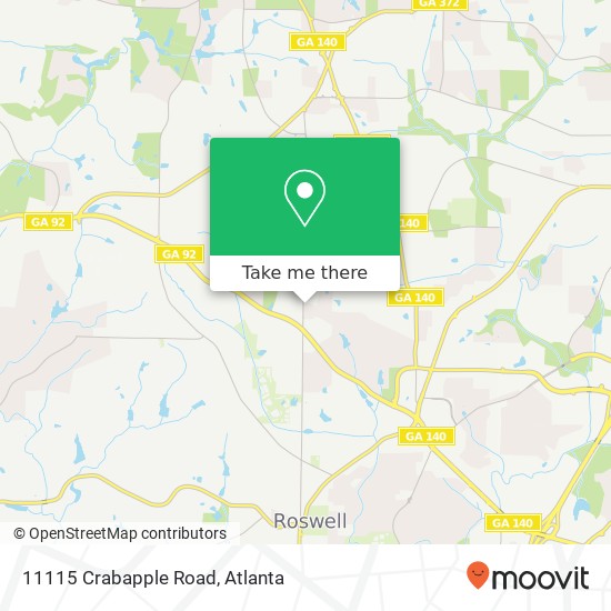 Mapa de 11115 Crabapple Road