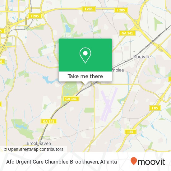 Mapa de Afc Urgent Care Chamblee-Brookhaven