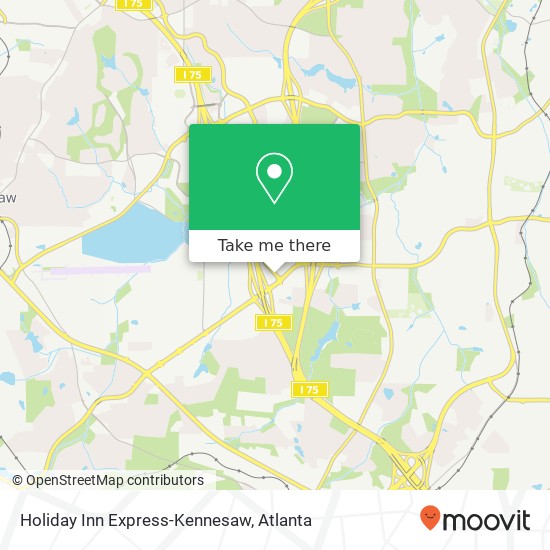 Holiday Inn Express-Kennesaw map