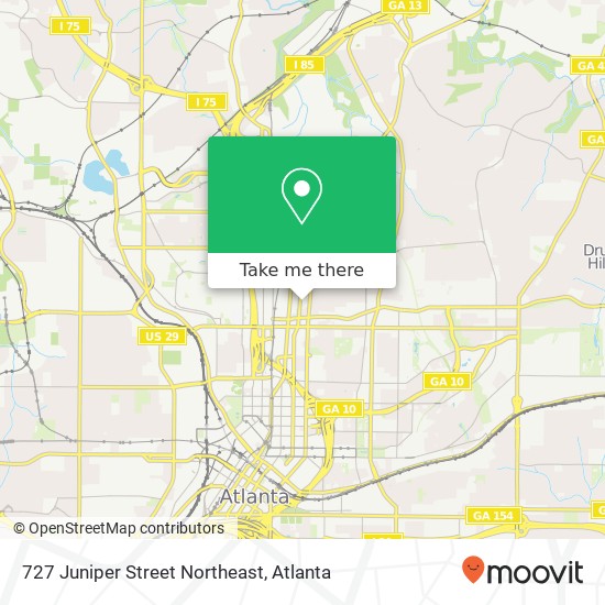 727 Juniper Street Northeast map