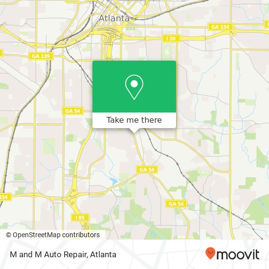 M and M Auto Repair map