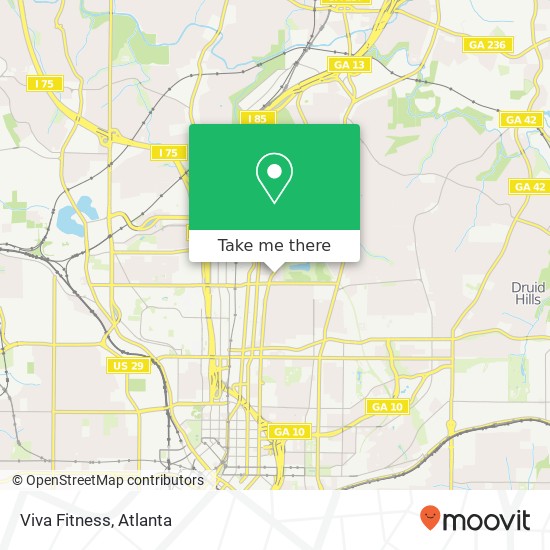 Viva Fitness map