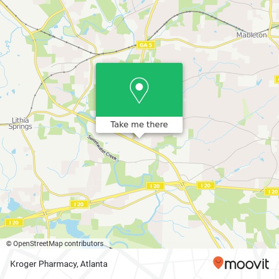 Mapa de Kroger Pharmacy