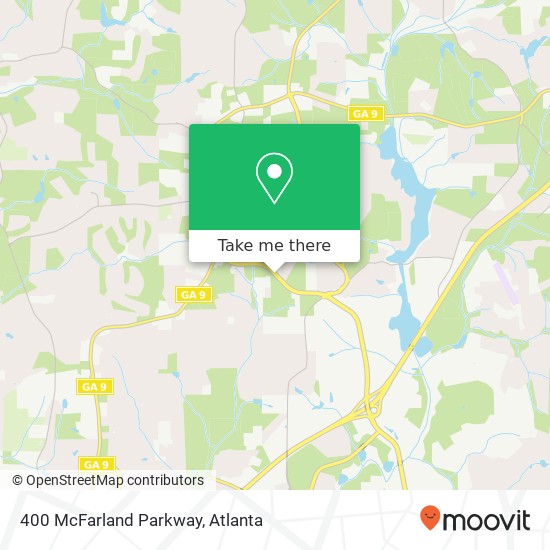 400 McFarland Parkway map