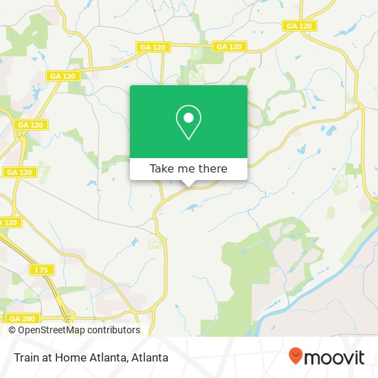 Mapa de Train at Home Atlanta