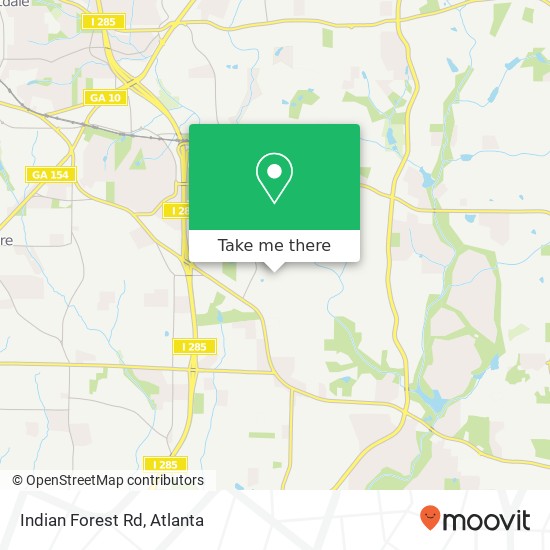 Indian Forest Rd map