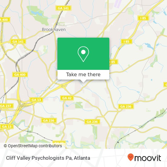 Cliff Valley Psychologists Pa map