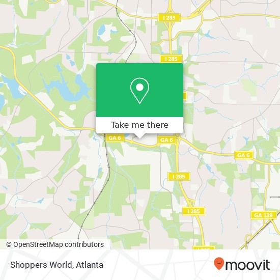 Shoppers World map