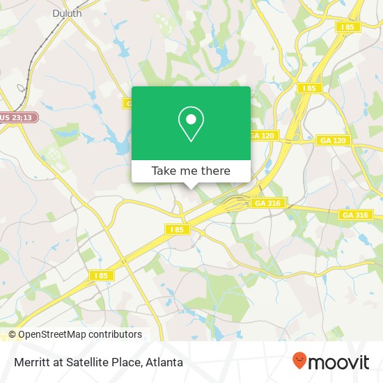 Merritt at Satellite Place map