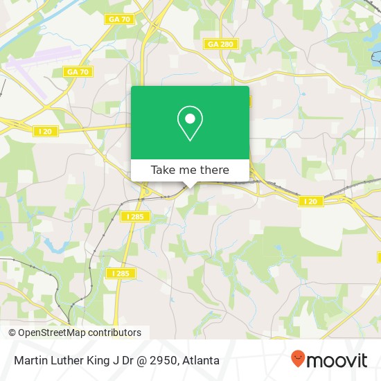 Martin Luther King J Dr @ 2950 map