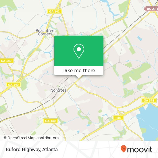 Buford Highway map