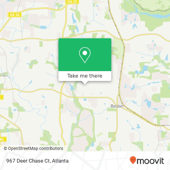 Mapa de 967 Deer Chase Ct