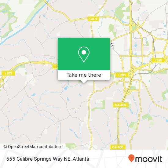 555 Calibre Springs Way NE map