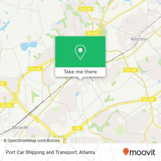 Port Car Shipping and Transport map