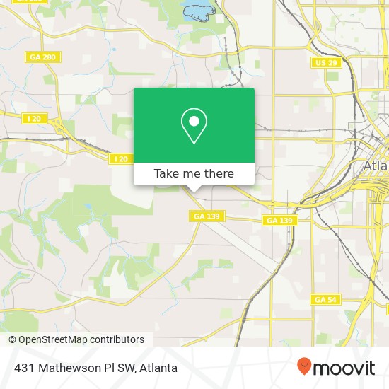 431 Mathewson Pl SW map