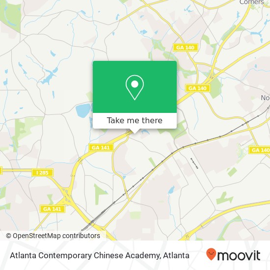 Atlanta Contemporary Chinese Academy map