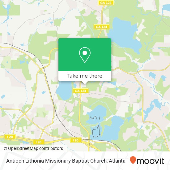 Mapa de Antioch Lithonia Missionary Baptist Church
